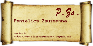 Pantelics Zsuzsanna névjegykártya