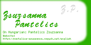 zsuzsanna pantelics business card